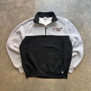 Vintage Russell Athletic Las Vegas Speedway 2000 1/4 Zip Sweatshirt XL